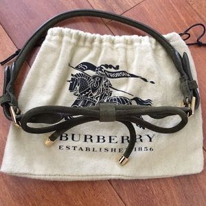 Authentic Burberry Suede Bow Belt Size 65